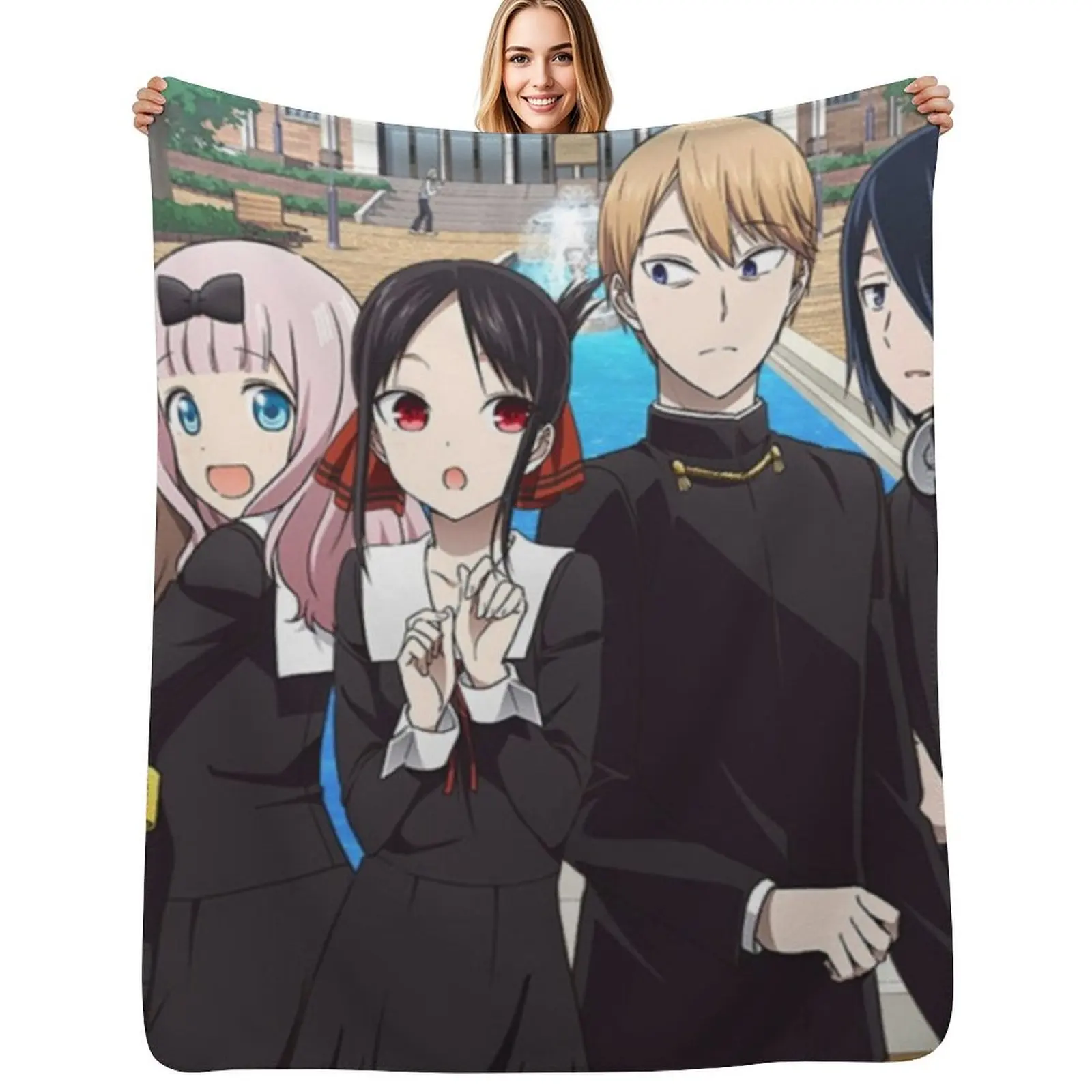 

Kaguya Sama Throw Blanket Softest Camping christmas decoration bed plaid Blankets