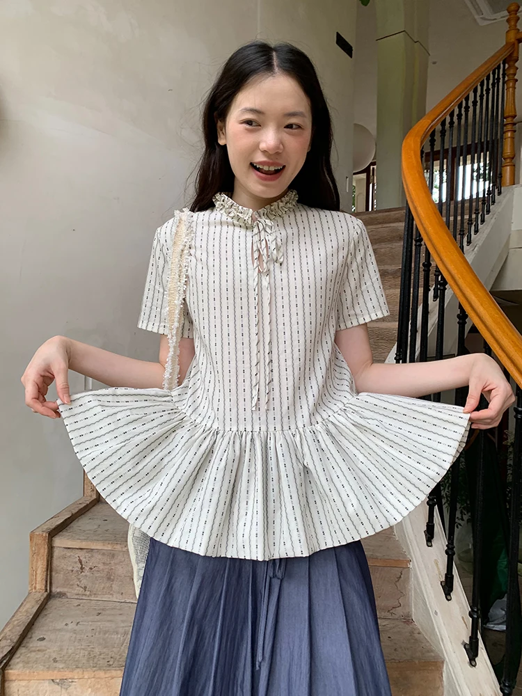 

Dorydory Китайская плиссированная юбка класса люкс, омолаживающая, модная, уникальная, красивая, для носки в одиночку, маленькая юбка, 100% хлопок, короткая