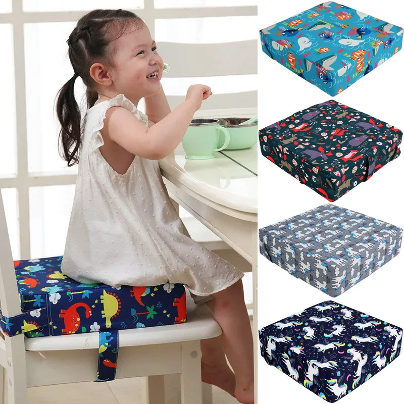 取り外し可能なベビーチェアクッション調節可能な滑り止めブースターシート幼児用ダイニングクッション防水チャイルドセーフティシートパッド