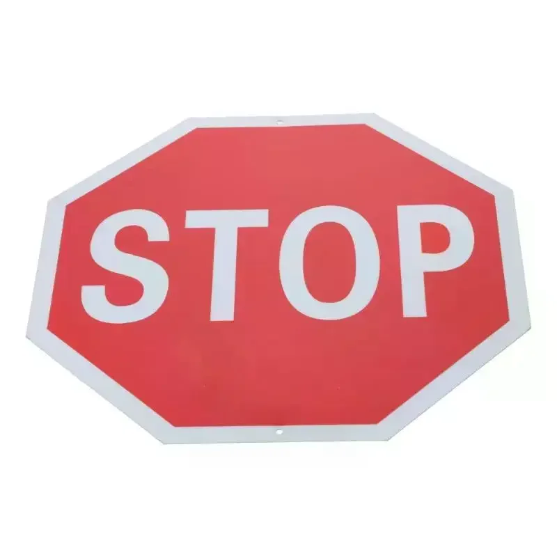 Durable Stop Sign Octagon Rust Free Sign Warning Reflective Aluminum Signs Street Traffic