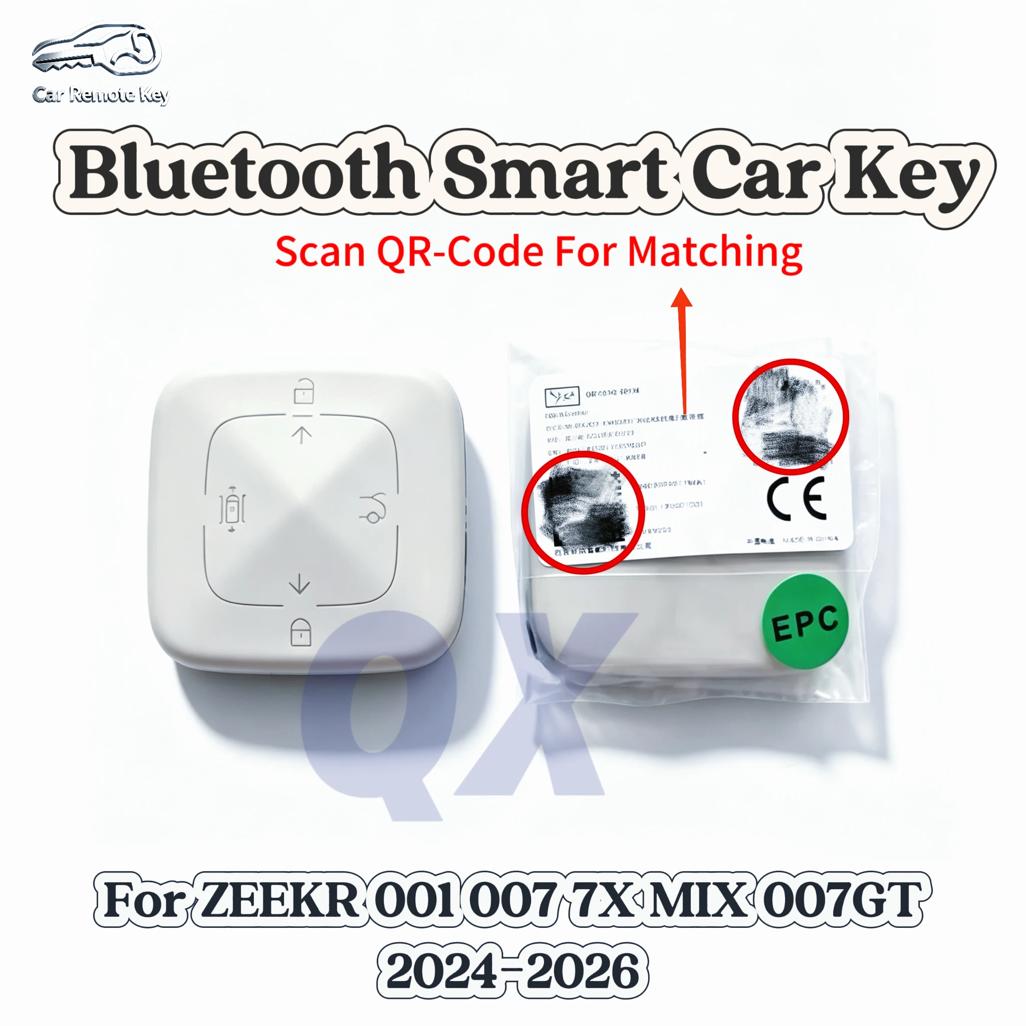 Bluetooth Smart Car Key and NFC For ZEEKR 009 001 007 7X MIX 007GT 2024-2026