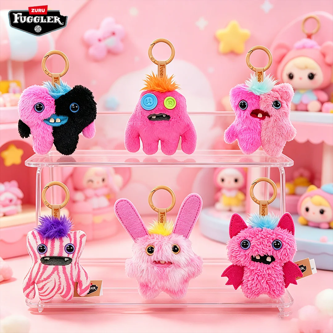 Original Fuggler Baby Pinkles Plush Toy Funny Ugly Monster Blind Box Keychain Cute Bag Pendant Ornament Trendy Gift For Kids