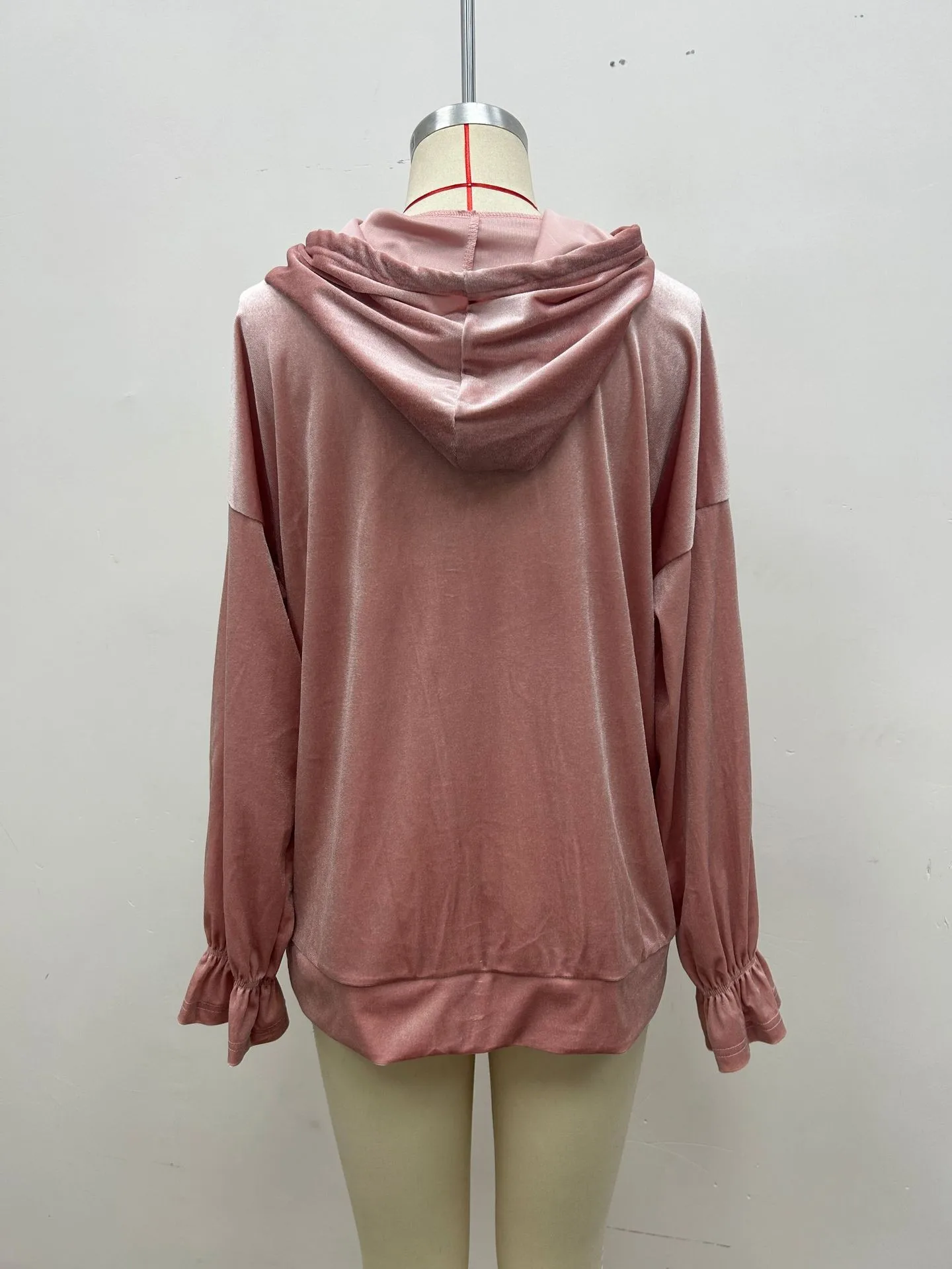 Hooded Hoodie No Pattern Irregular Fit Casual with Hooded Sweatshirt Japanese Korean Casual Regular Length Pullover Women Hoodie