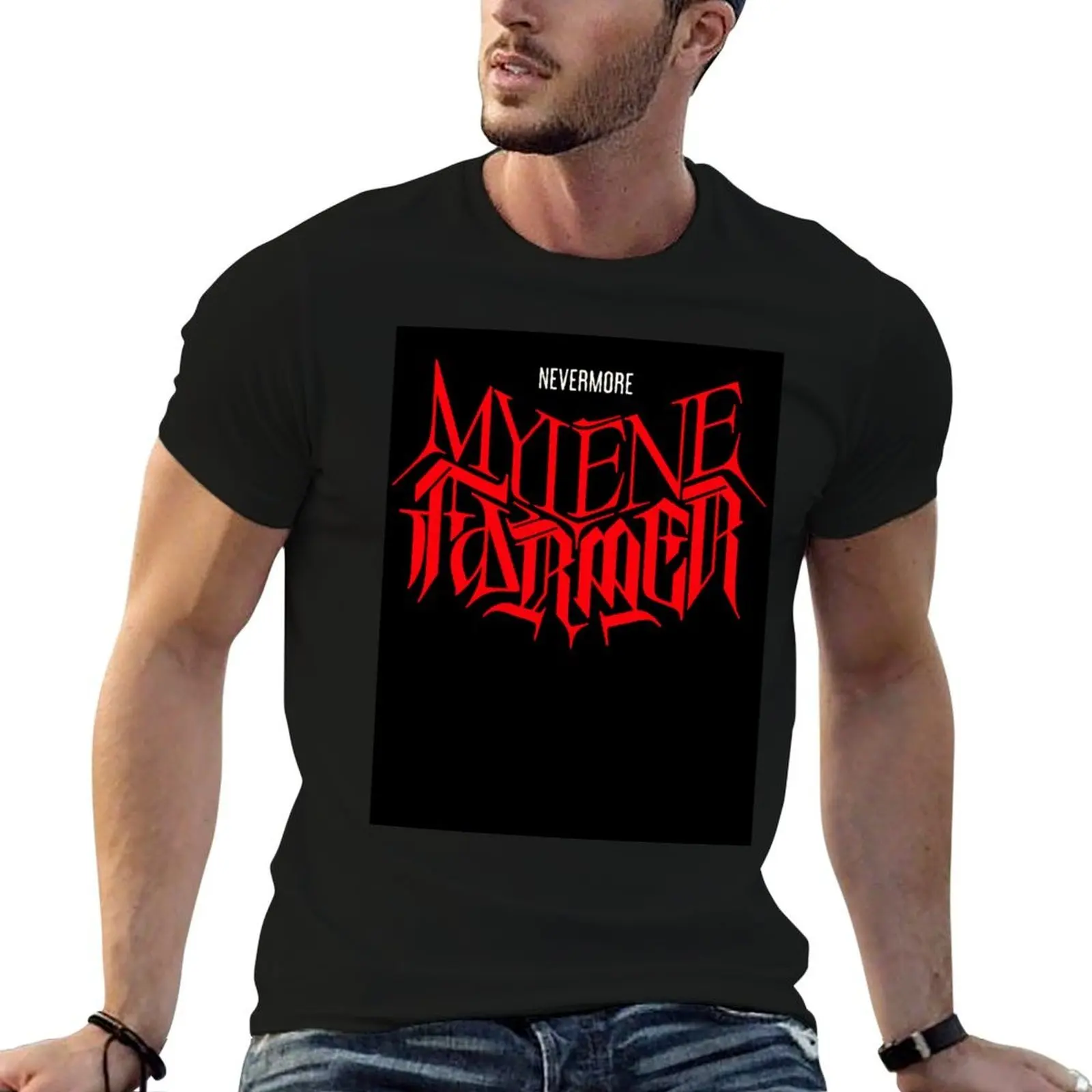 

MYLENE FARMER FOREVER T-Shirt cotton tshirt 100% t shirts for man graphic tees T-Shirt