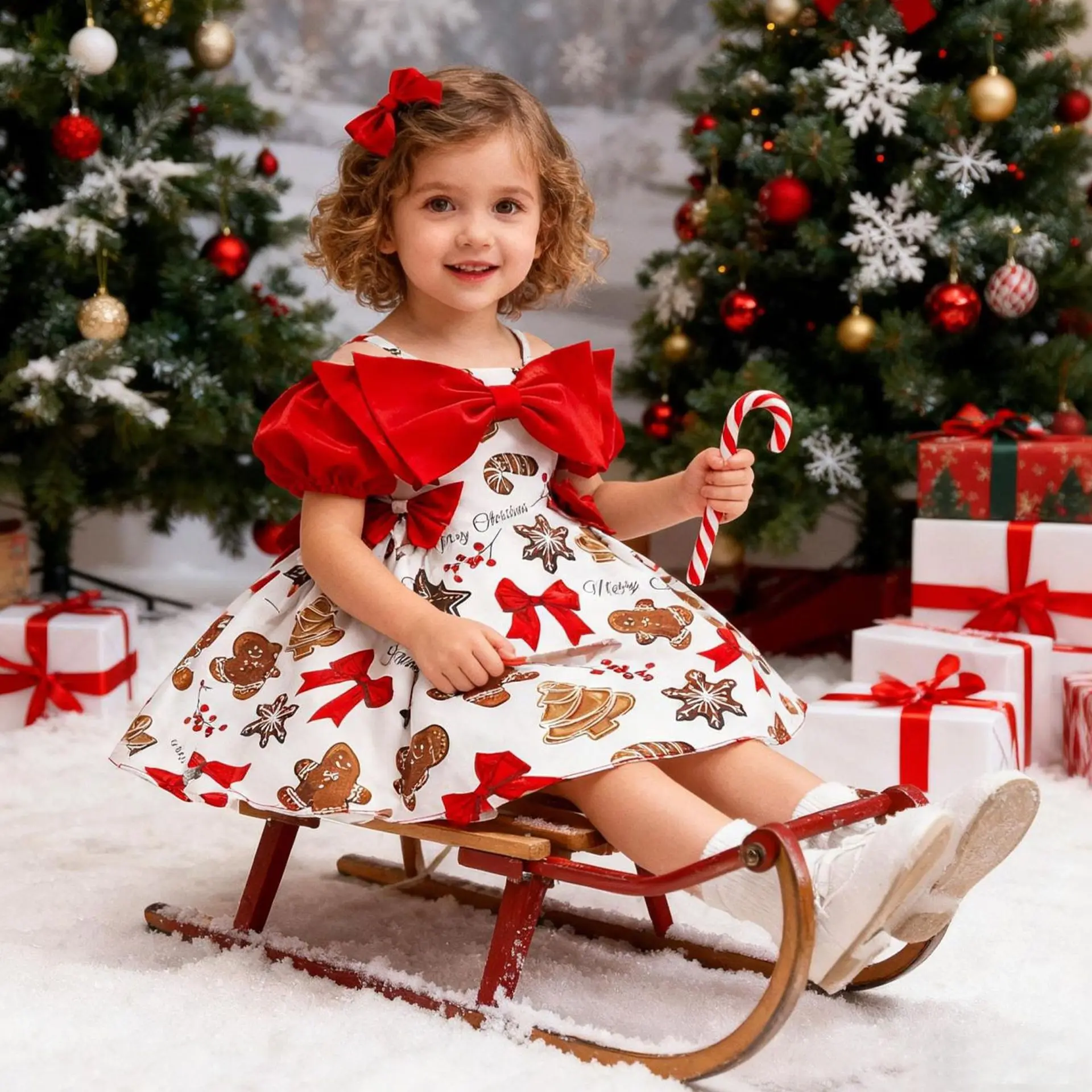 christmas-dress-for-girls-princess-dress-cute-gingerbread-printed-elegant-big-bow-christmas-dress-girl-birthday-gown-new-gift