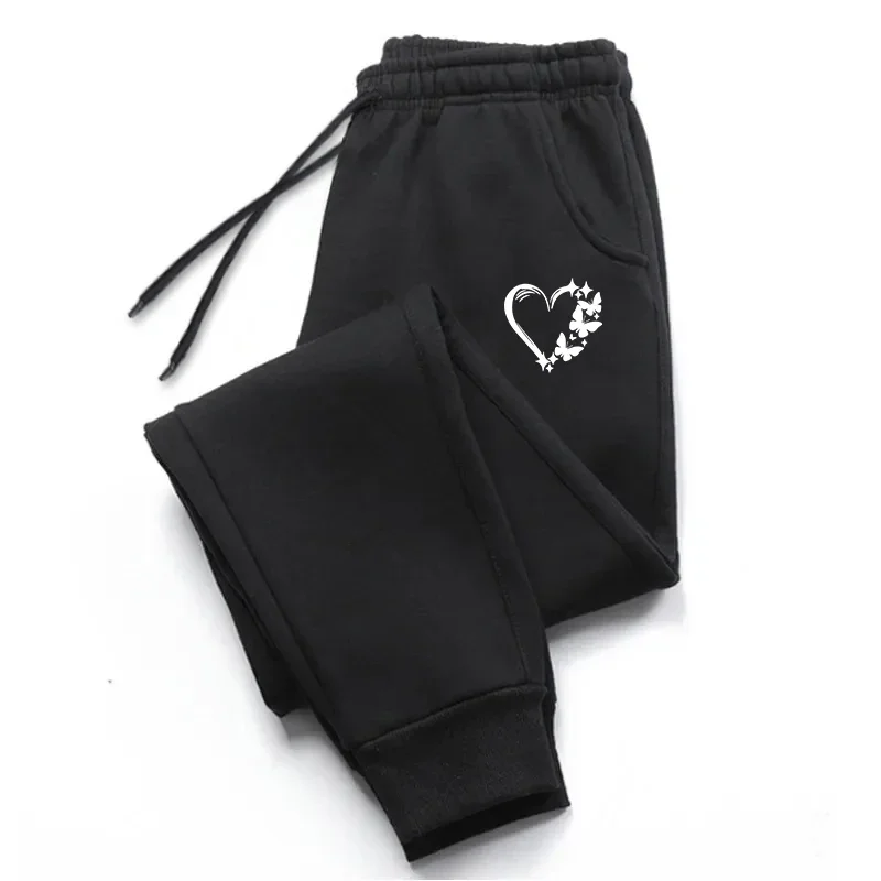

Heart Printing Womens Sweatpants Daily Casual Fashion Trousers Sports Jogging Woman Pants Outdoors Street Hot Sale Pants 2025