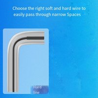 NEW Endoscope Camera IP67 Waterproof 8MM Hard Wire Pipeline Inspection Borescope with 8 Adjustable LED for IOS iPhone 1M