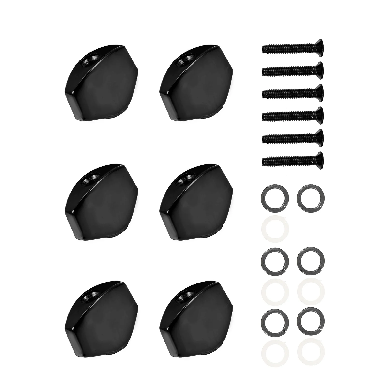 

6Sets Guitar Tuning Knobs Sturdy Folk Tuner Handles Lock String Function Guitar Accessories Folk Tuning Handles