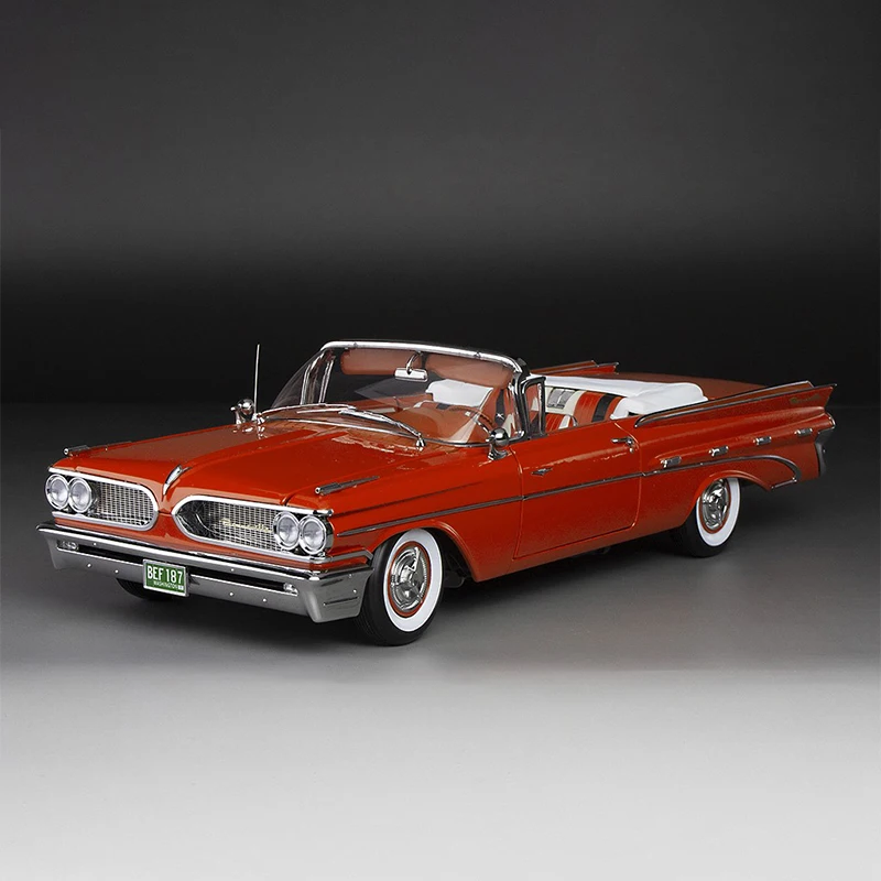 

Diecast 1/18 Scale 1959 Pontiac Bonneville Simulation Alloy Car Model Display Collectible Toy Gift Souvenir Decration