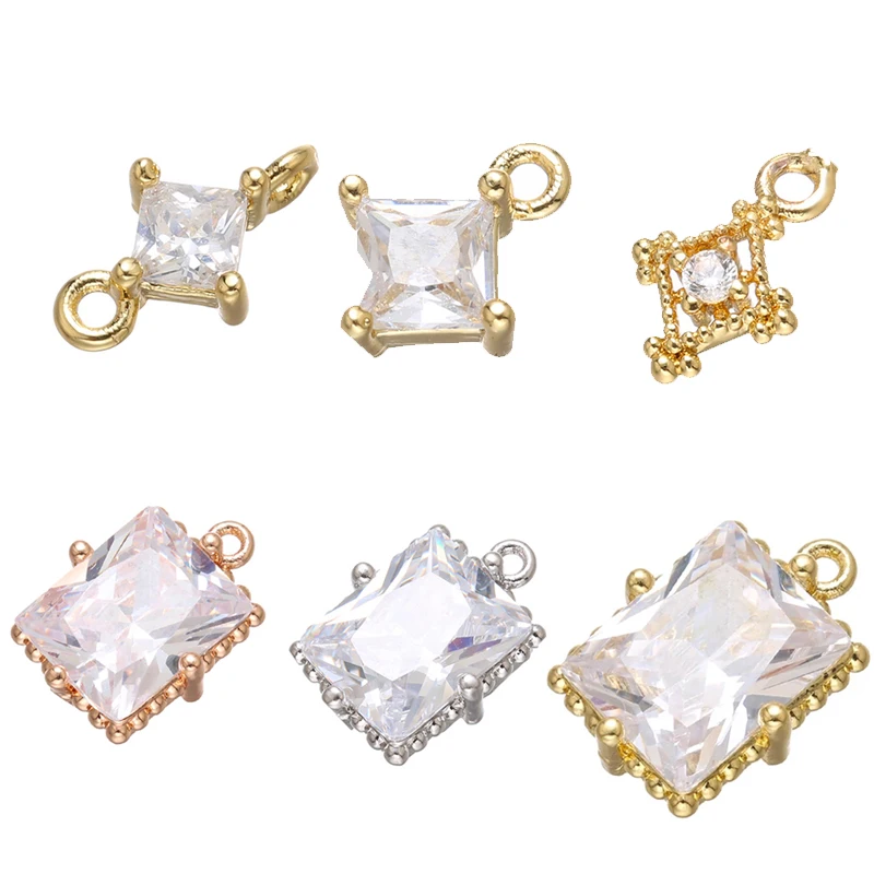 

ZHUKOU высокое качество кристально чистые подвески для женщин ожерелье серьги DIY ювелирные изделия ручной работы аксессуары Принадлежности д...