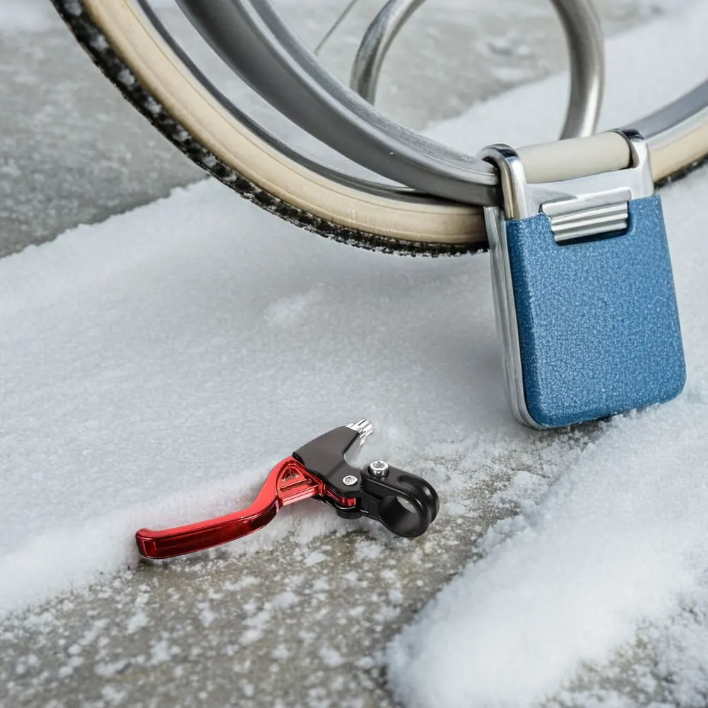 

2Pairs Bike Brake Levers Aluminum Alloy Lightweight Ergonomic Foldable Design Easy Grip Universal Handlebar Brake Lever for