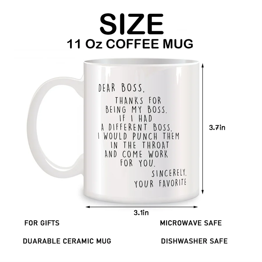 Worlds Best Boss Mugs For Men Women Boss Lady Birthday Gifts Novelty Coffee Ceramic Tea Cups White 11 oz