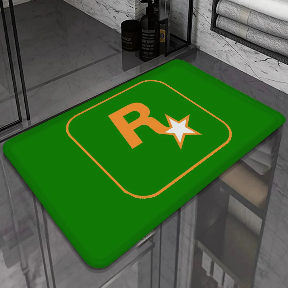 Rockstar Games Room Mats Non-Slip Laundry Room Mat Laundry Decor Balcony Child Living Room Household Carpets