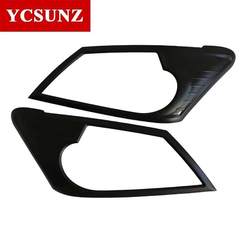 ABS Head Light Cover Decoration For Isuzu MU-X MUX 2014 2015 2016 2017 Front Lamp Trim Car Accessories YCSUNZ