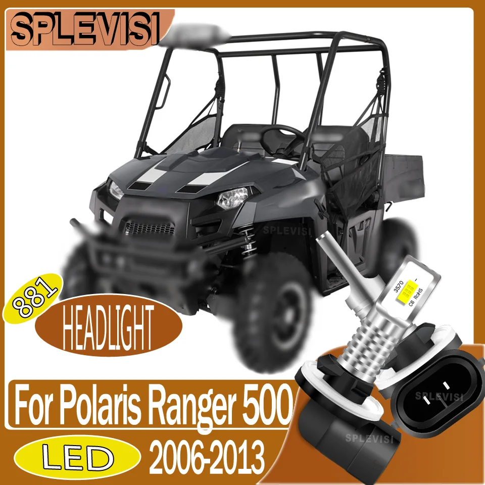 

Waterproof & Dustproof 6000K 881 motorcycle Headlight LED Bulbs For Polaris Ranger 500 2006 2007 2008 2009 2010 2011 2012 2013