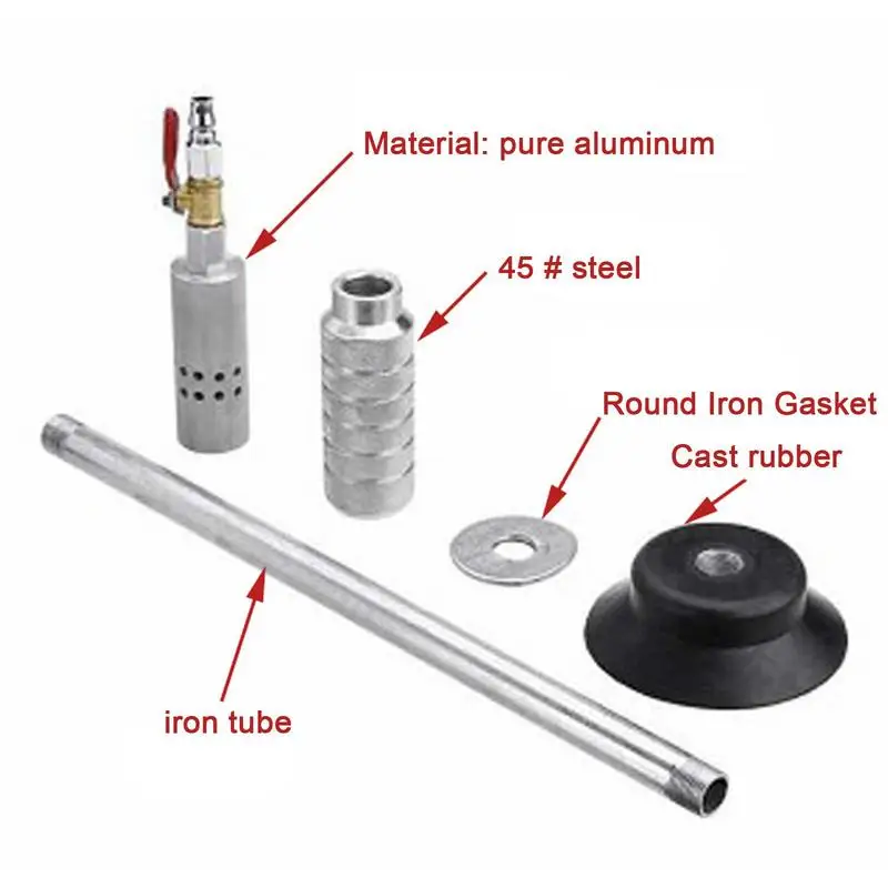 Car Air Pneumatic Dent Repair Puller Slide Hammer Kit Auto Dent Remover Metal Rubber with Suction Cup Car Body Repairing Tools