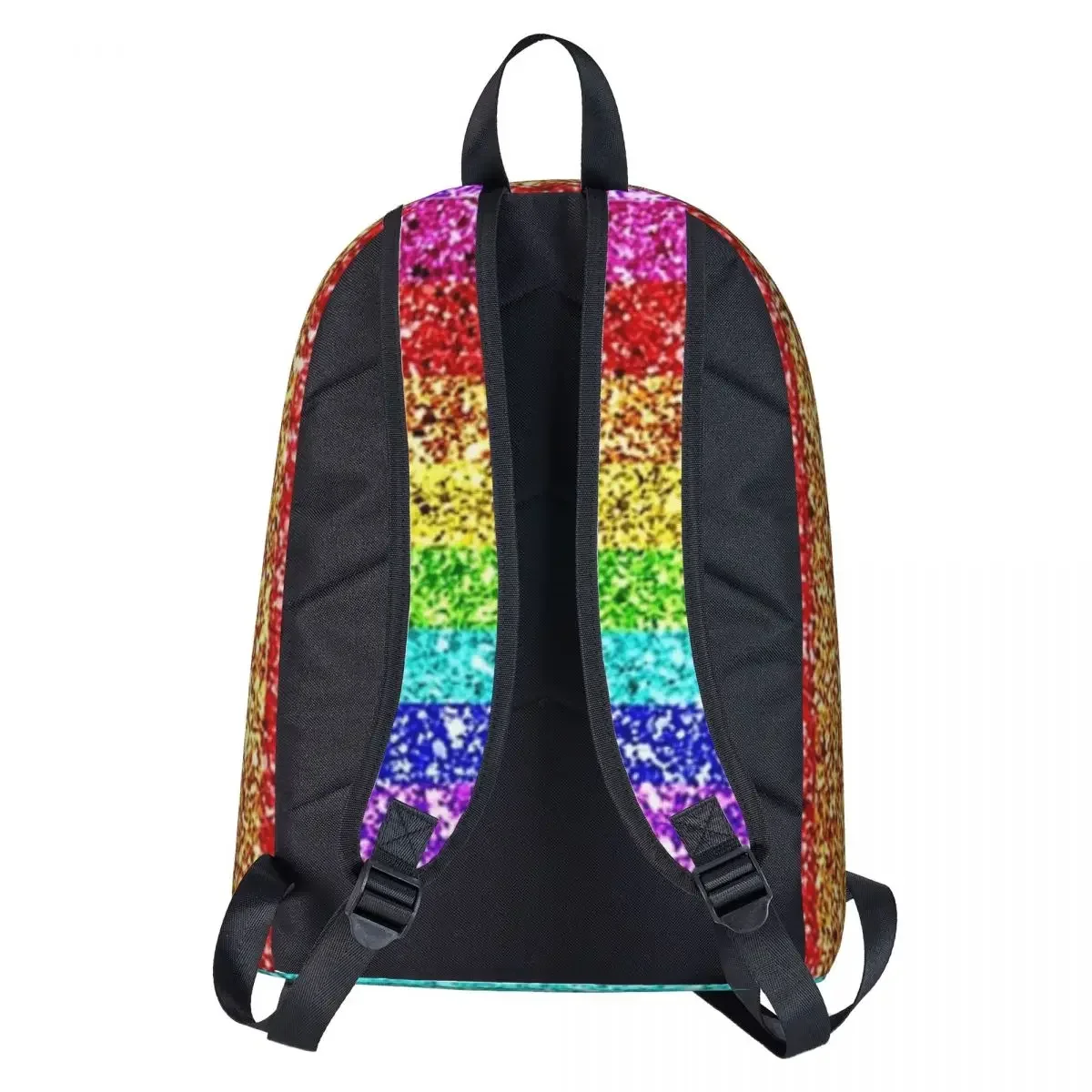 Rainbow Glitter Woman Backpacks Boys Girls Bookbag Casual Children School Bags Portability Laptop Rucksack Shoulder Bag