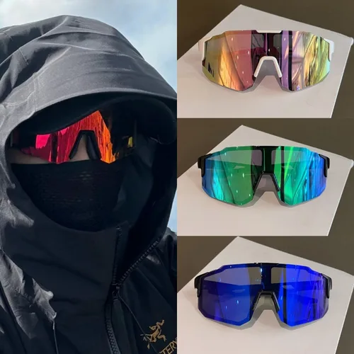 Gafas de sol UV a prueba de arena para ciclismo de montaña para hombres y mujeres, Protector de ojos transparente, gafas para deportes al aire libre, lentes antiradiación, gafas a prueba de viento