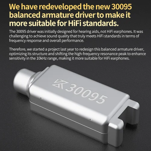 Imagen 2 del producto KZ Krila anillo de afinación de cuatro tonos de hierro combinado con alta temperatura HIFI estilo minimalista de alta calidad auriculares internos con cable