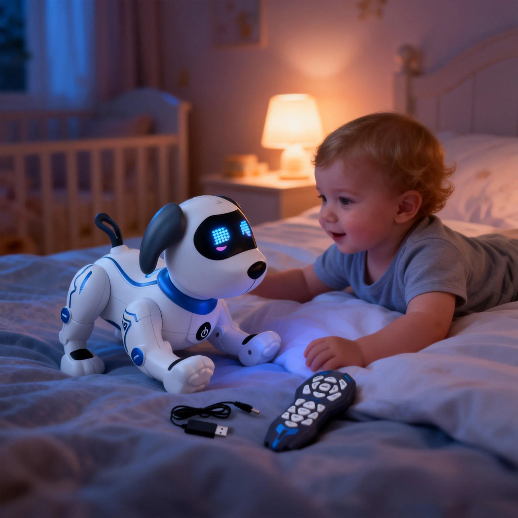 F03-Intelligent AI-assisted remote control robot, intelligent actions - walking, singing, dancing, human-like movements, puppet