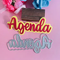 new spanish word agenda decoration die Metal Cutting Dies DIY Scrapbook Paper Cards Embossing Craft Die Cut handmade craft