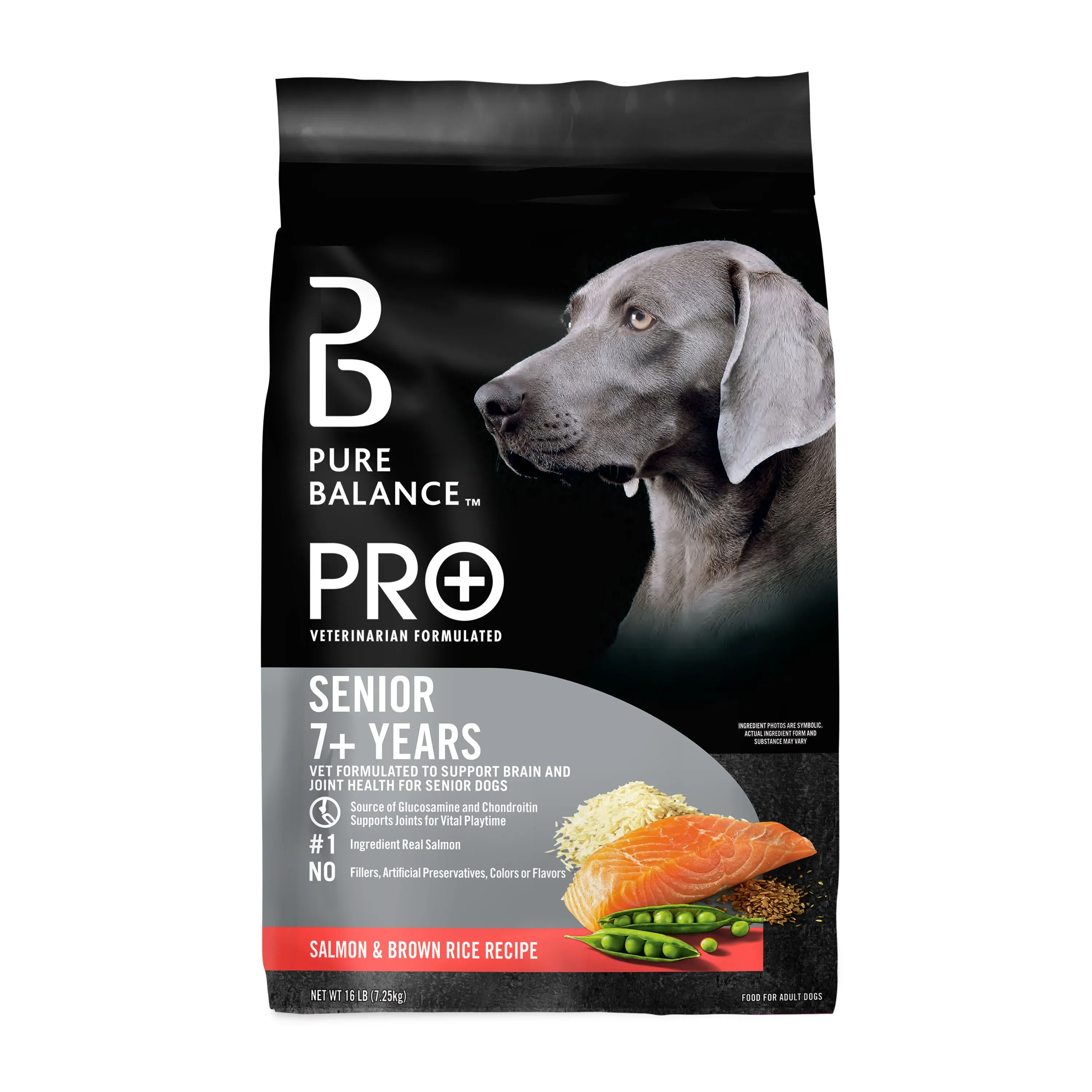 Pro Senior Salmon Brown Rice Dry Dog Food 16 lbs