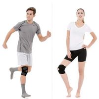 1 Pair 4 Spring-loaded Sports Kneepad Elastic Breathable Leg Brace Protector Safety Pressurized Fitness Knee Pads