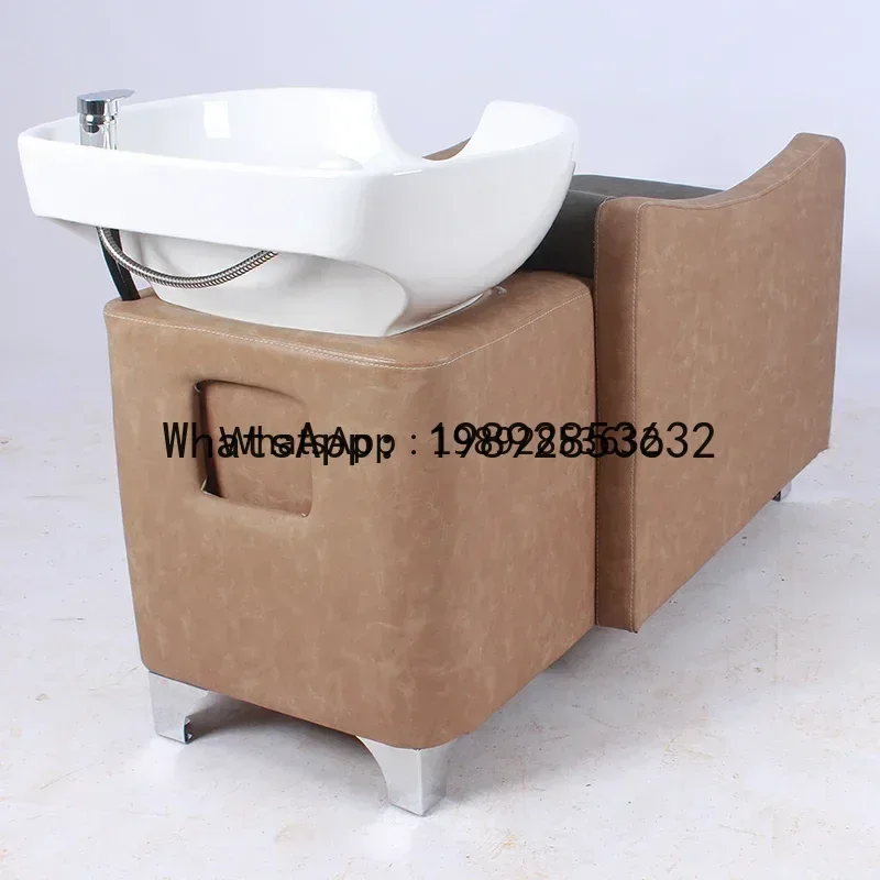 

B1 Кровать для шампуня Парикмахерская Кресло для шампуня Кровать для смыва Керамическая раковина Парикмахерская Специальная кровать