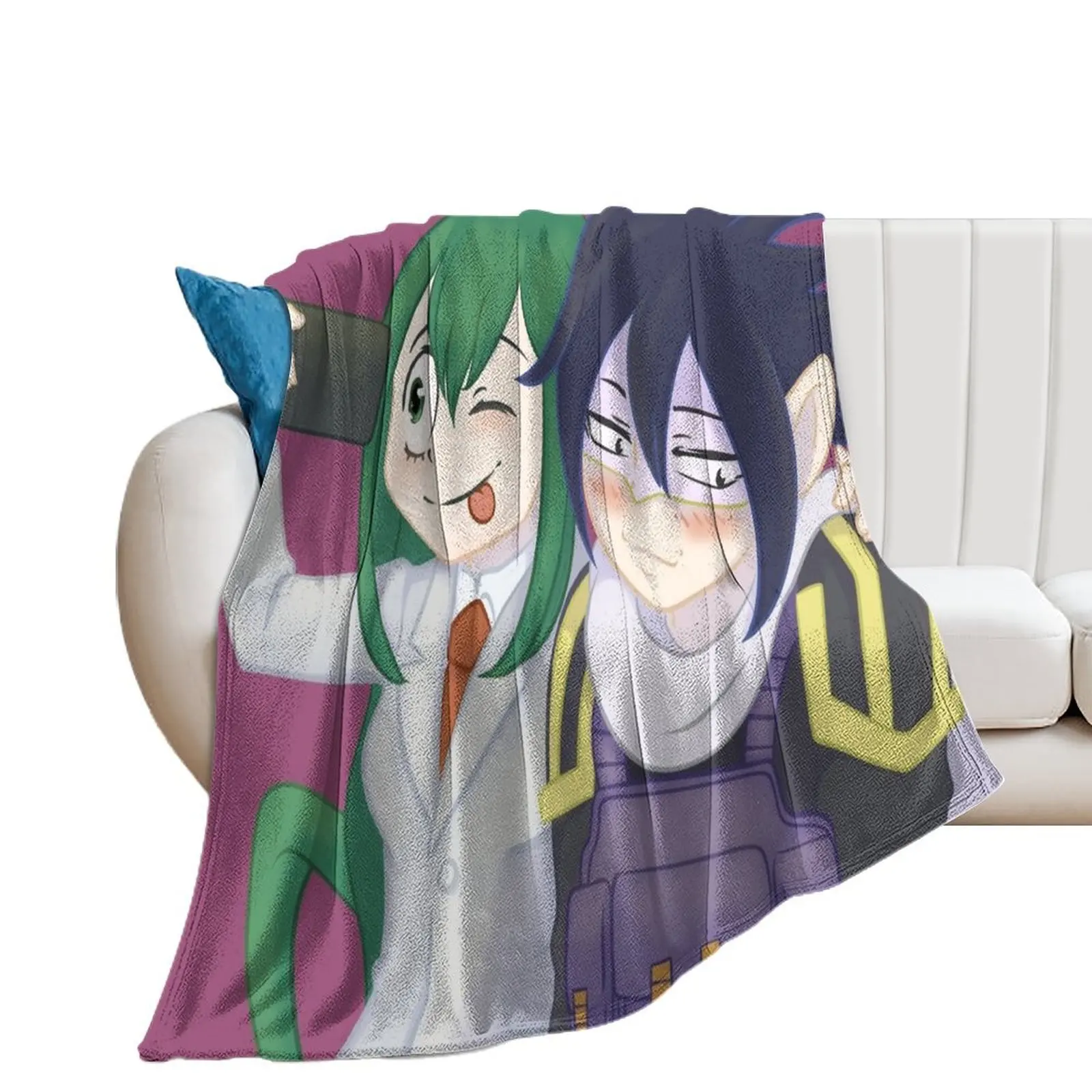 Froppy + Suneater Selfie Throw Blanket Summer cosplay anime Blankets