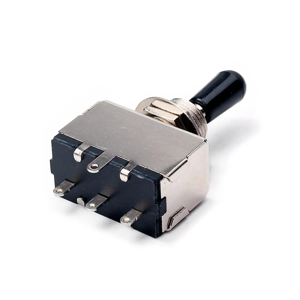 3 Way Toggle Guitar Switch Pickup Selector Sealed Enclosed Box Style No Noise High Quality Metal Plastic 4.8x2.9x1.5cm for DIY