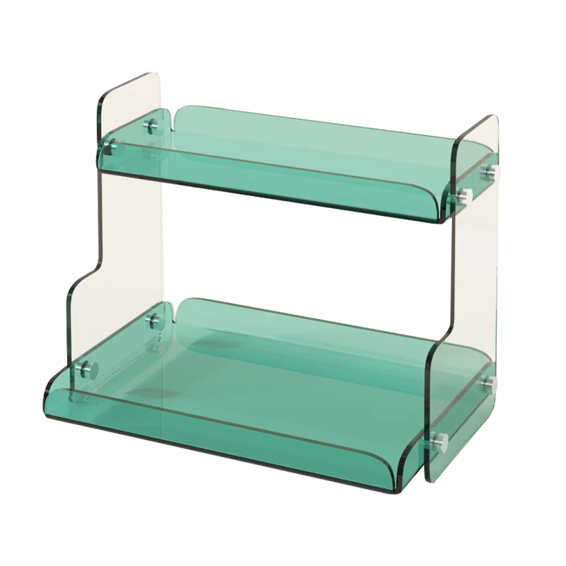 

Nordic light luxury, simple bedroom, acrylic, desktop shelves, skin care products, multi-storey bathroom