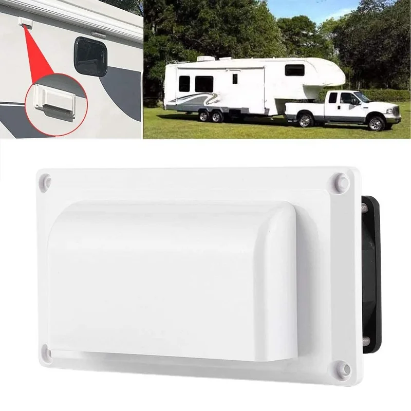 

RV Side Air Vent Exhaust Fan 12V White Plastic Blower Energy Conservation Cooling Ventilation System for Caravan Motorhome