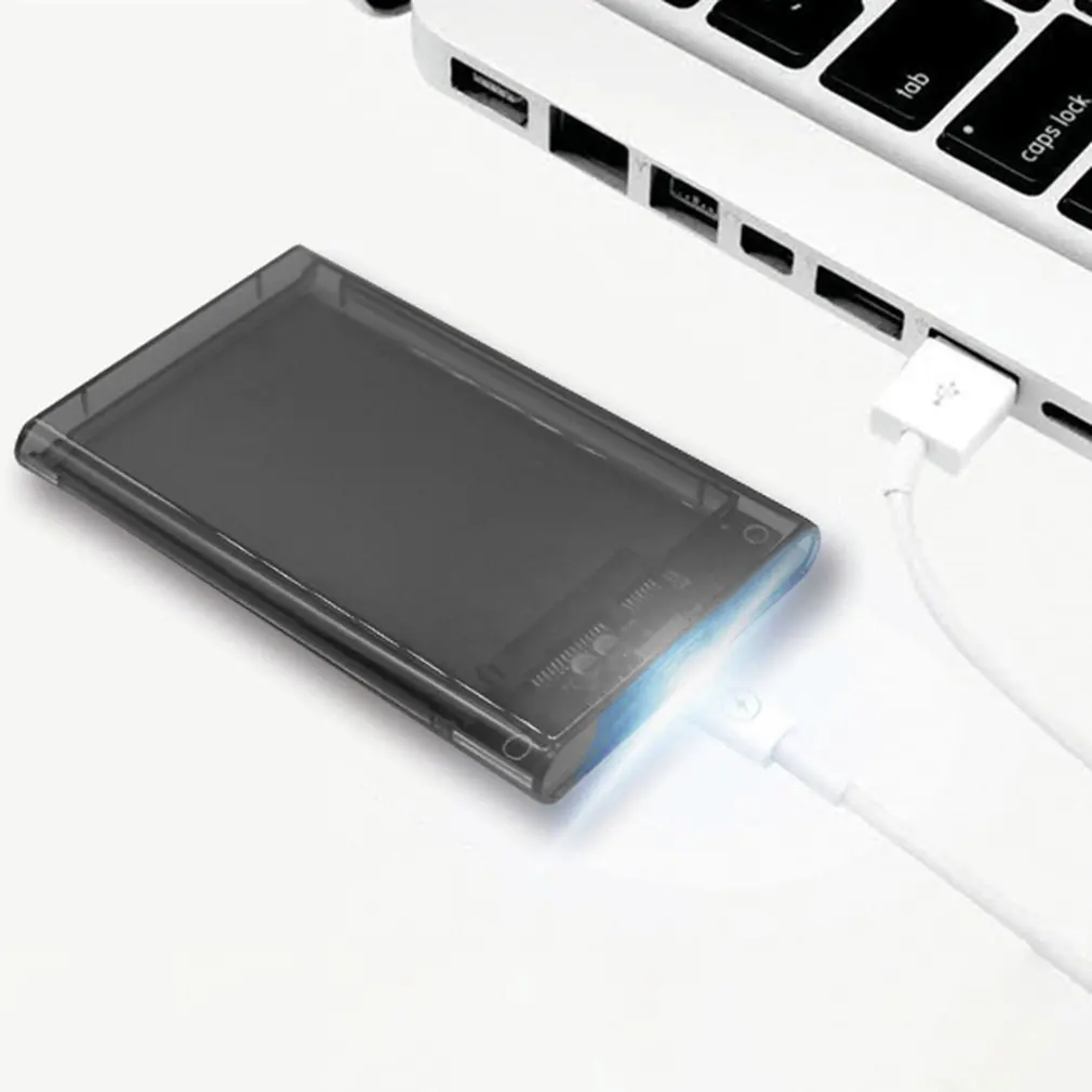 2.5 Inch Hard Disk Case USB 3.0 Mobile SATA Serial Desktop Notebook Portable External Hard Drive Box 9.5mm SATA HDD SSD Suppor