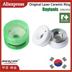 Raytools-Anneau porte-buse pour tête de coupe de fibre, laser en céramique d'origine, diamètre 32mm, M14, BT230, BT240, BMH110, 114