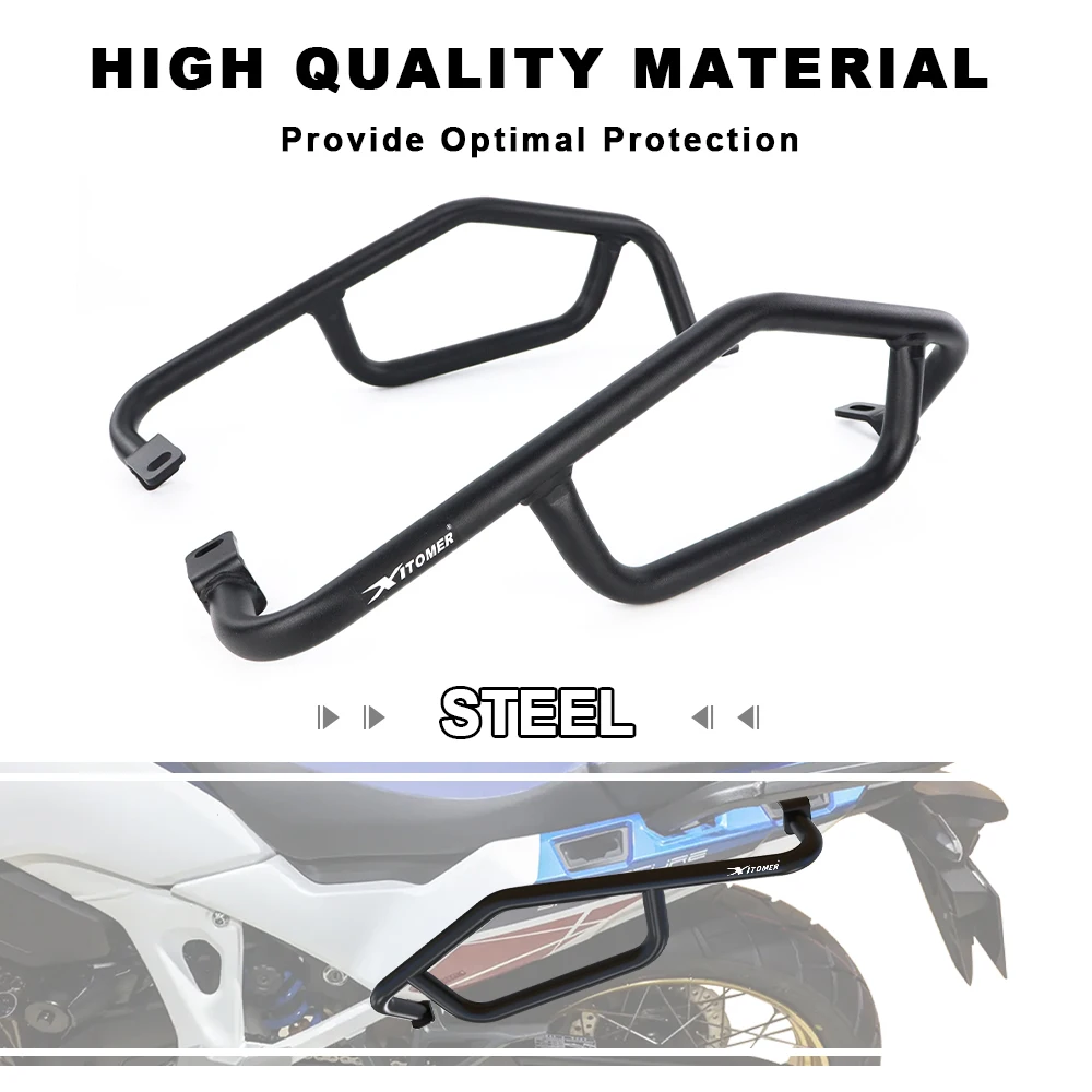 Barras de choque laterales para motocicleta, parachoques de Panel para Honda CRF 1100L Africa Twin 2024-2025, Protector de marco de carenado, Protector de cubierta lateral