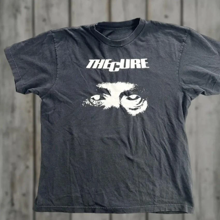 

Plus Size Summer Women's Vintage The Cure T-Shirt Cotton Breathable Stylish Versatile Street Style Oversized