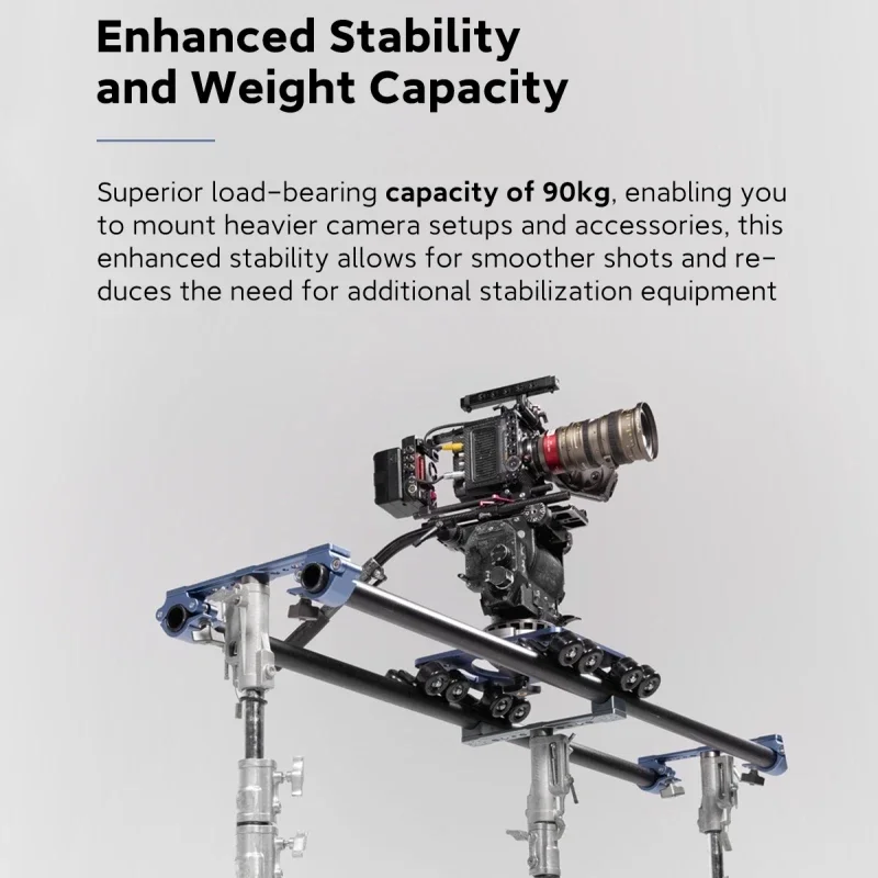 Movmax Grip Dolly Camera Dolly System Capacity of 90kg Optimized Wheelsfor Curved Tracks Versatile Mounting Options vs Greenbull