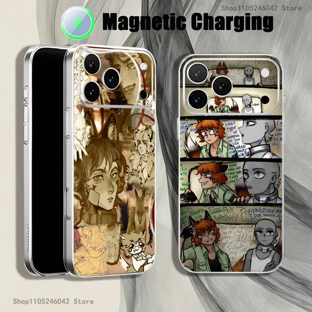 

B-BoyfriendS DeathS Transparent White Phone Case For iPhone 17,16,15,14,13,12,11,Pro,Max,Plus Magnetic Wireless Charging