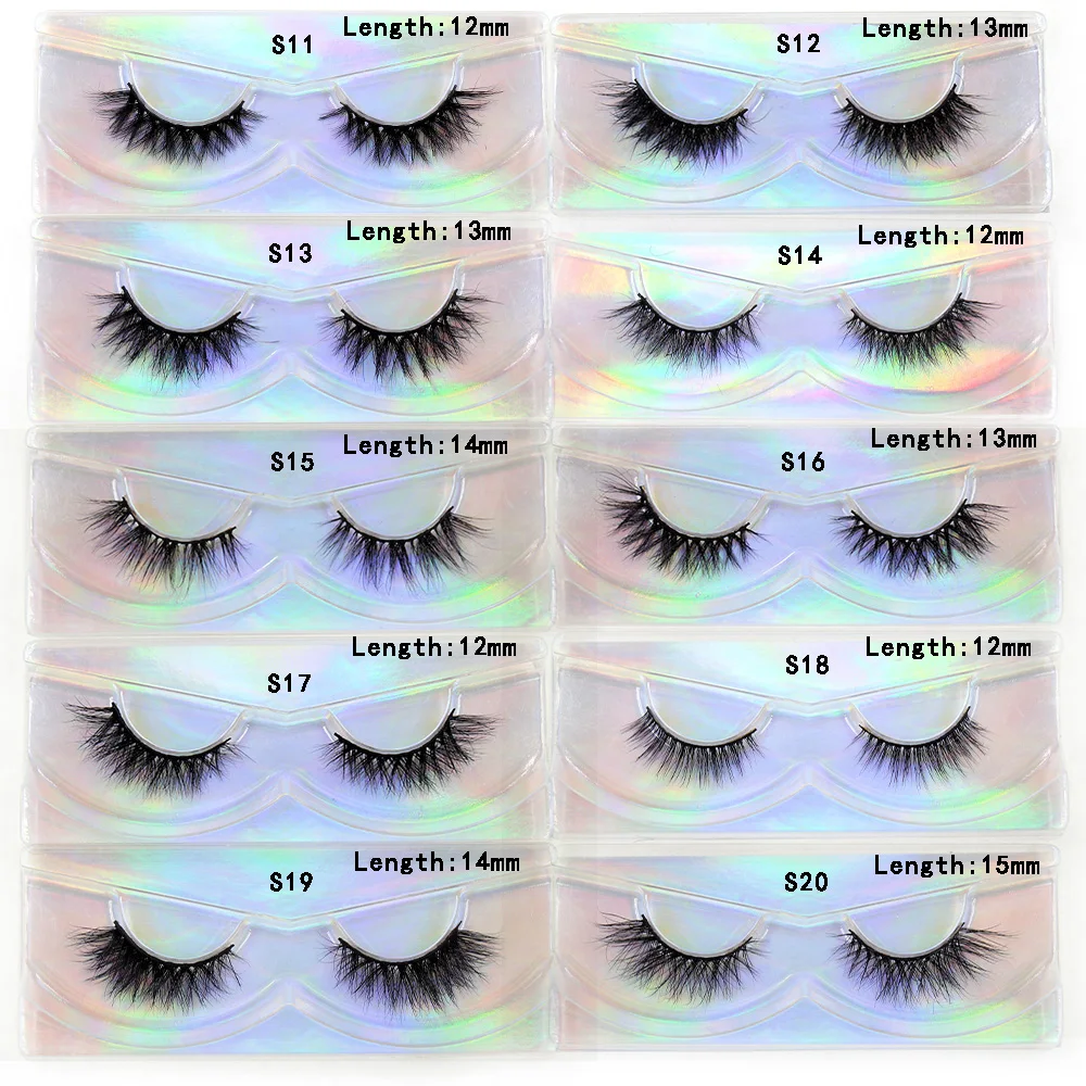 30 Pairs/Pack Eyelashes 3D Mink Lashes With Tray No Box Hand Made Full Strip Lashes Mink False Eyelashes Makeup eyelashes Fluffy