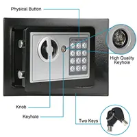 4.6L Safe Box Lockable Storage Box Househeld Small Safe Box Electronic Digital Keypad Digital PIN or Key Opening Methods