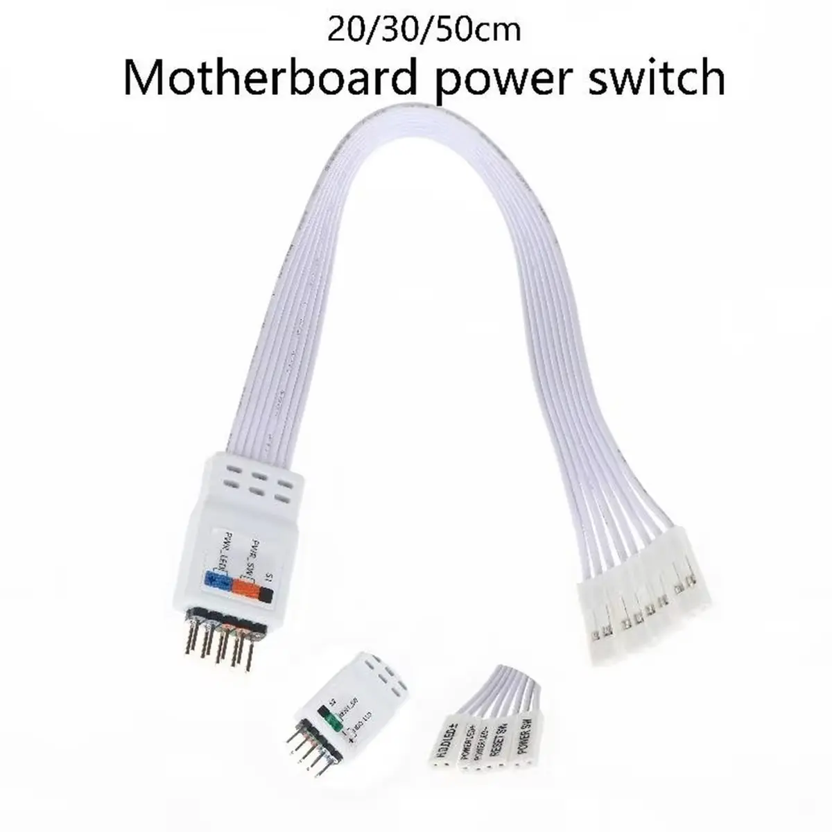 【A75T】 9Pin Header Computer Motherboard Front Extension Cable for PC Motherboard Power Switch Restart Hard Drive 20cm