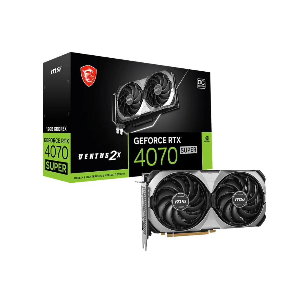 2024 New  RTX 4070 SUPER 12G VENTUS 2X OC Sealed Package Gaming Video Cards Gaming GPU RTX 4070 Super