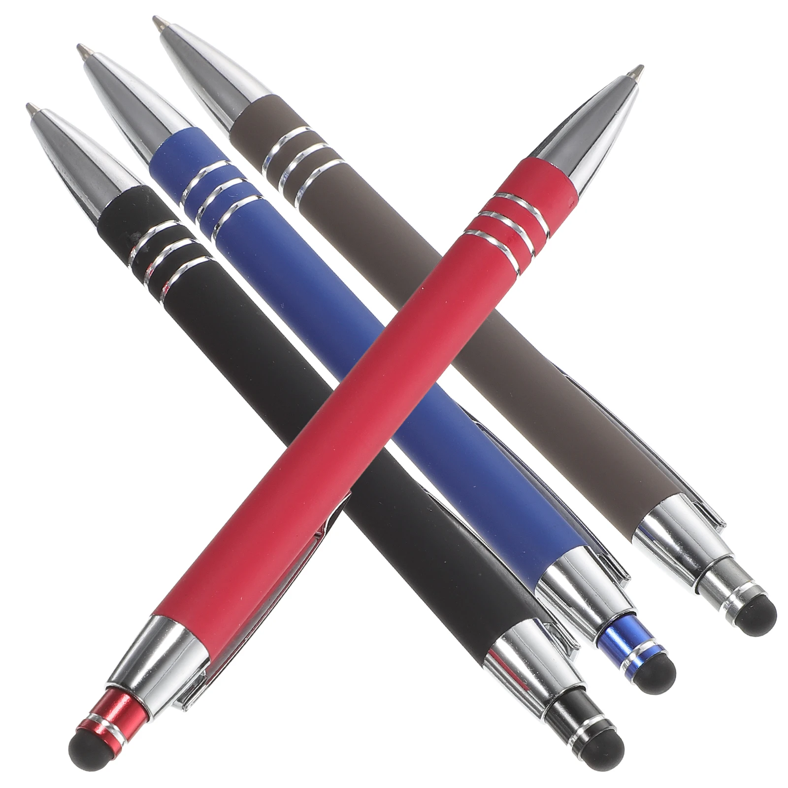 

4Pcs Portable Ballpoint Pens Ergonomic Design Bright Colors Suitable for Home Office School Use Ballpoint Pen