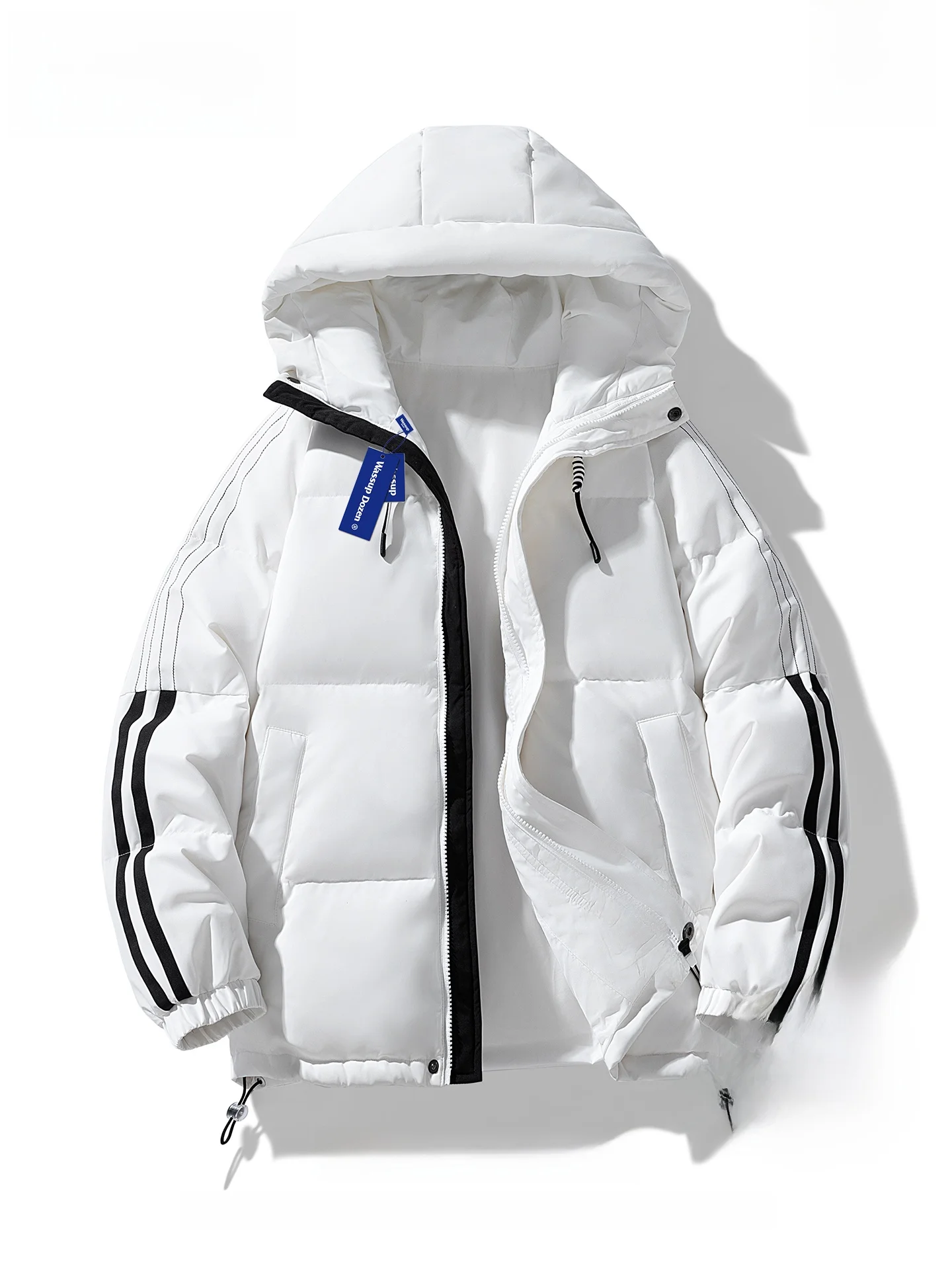 

Зимняя утепленная пуховая куртка унисекс с капюшоном, защита от холода, теплая, модная верхняя одежда для мужчин и женщин