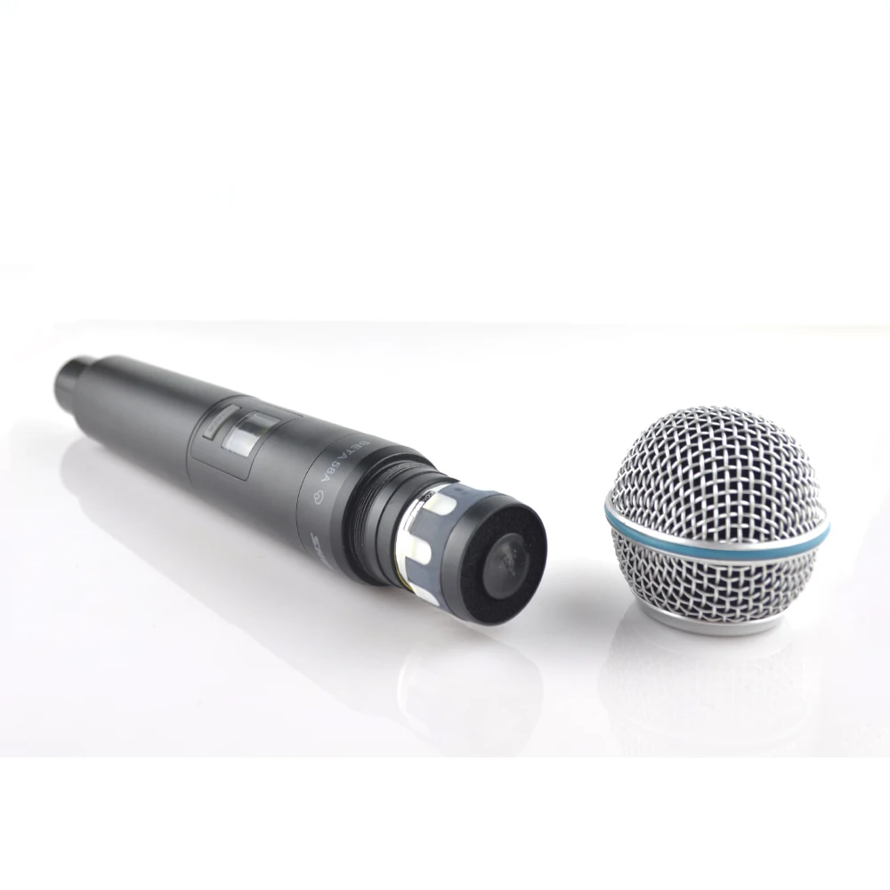 GLXD4 Digital Vocal Wireless System Dual Channel Handheld GLXD+ Mic Frequency Adjustable Microphone GLXD4 for Stage Speech We