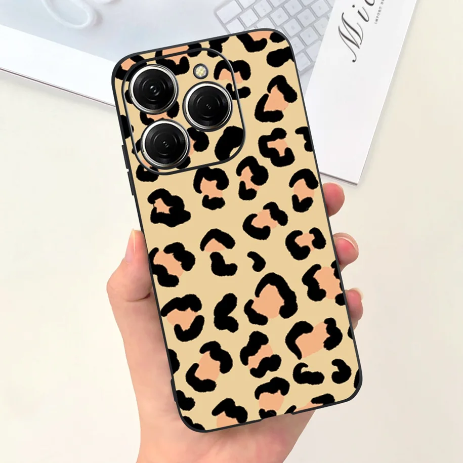 غطاء خلفي ناعم لسيارة Tecno Spark 20 KJ5 ، حافظة مع زهرة وفراشة ، مصد نحيف للموديلات 20 برو ، KJ6 ، موضة جديدة #3