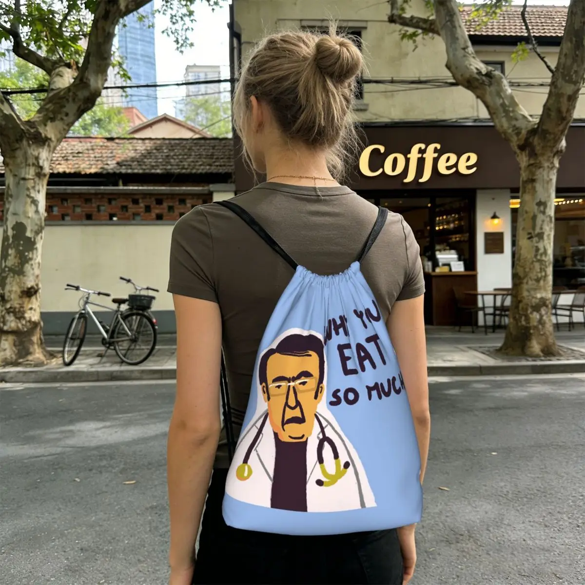 Dr Nowzaradan Dr Now From My 600-lb Life Why You Eat So Much BackpacksCasualDrawstring Bags SportsBag BookBags for Travel School