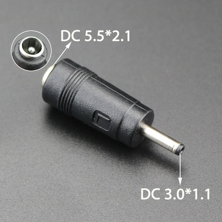 DC5,5X 2,1 MM Buchse Stecker Adapter Anschlüsse auf DC 7,9 5,5 4,8 4,0 3,5 3,0 mm 2,5 2,1 1,7 1,35 0,7 mm Stecker Netzteil – Detail 6