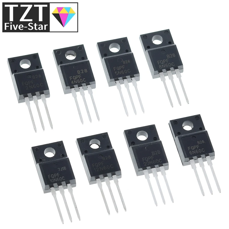 

10pcs Fqpf2n60c Fqpf4n60c Fqpf5n60c 2n60c Fqpf6n60c Fqpf8n60c Fqpf10n60c Fqpf12n60c Fqpf20n60c Voltage regulator module