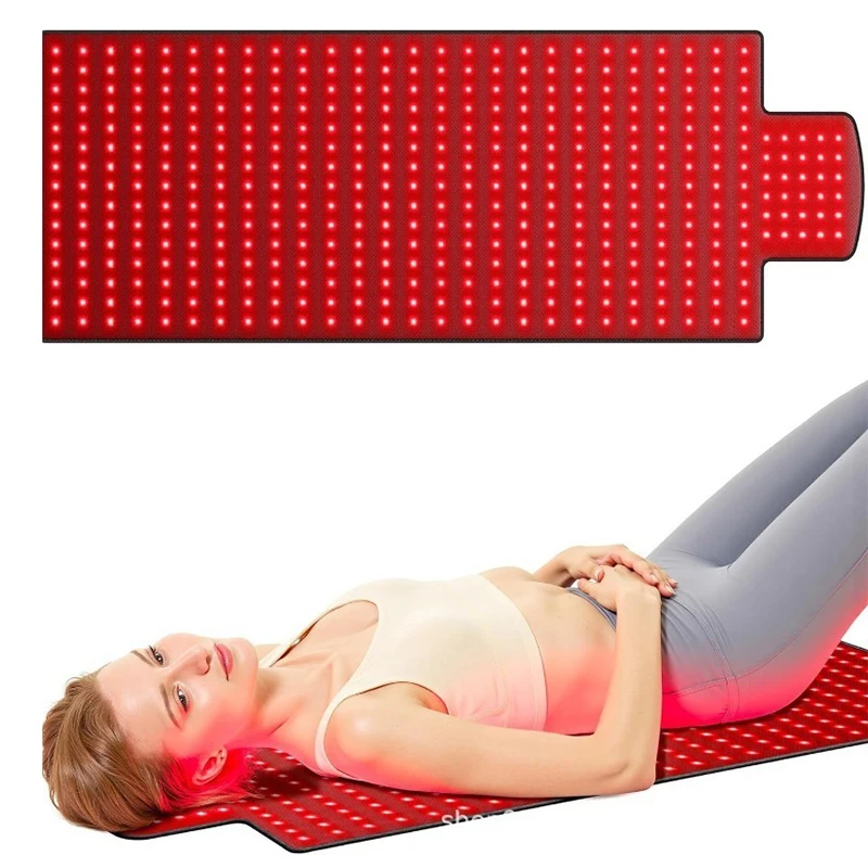 적외선 치료 패드 스킨케어 420PCS 3 in1 LED 원적외선 허리 등 어깨 근육통 요가 매트 완화 및 휴식